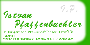 istvan pfaffenbuchler business card